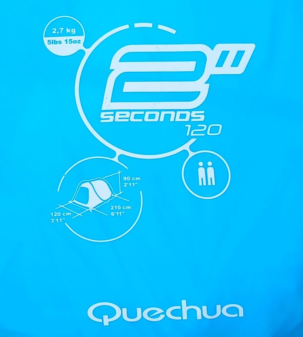 tente Quechua 2 places 2 secondes Sports