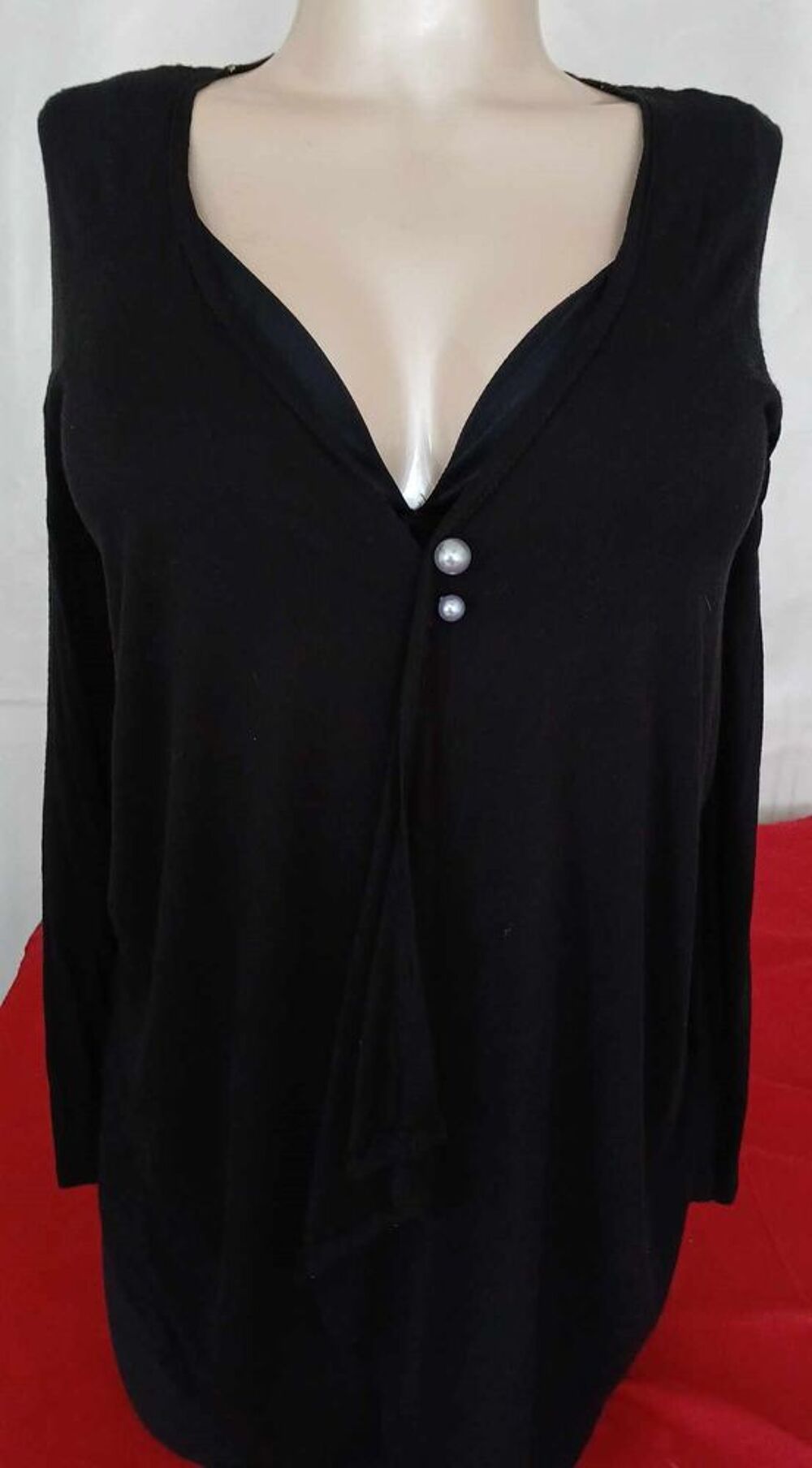 AG-VE05 veste noire l&eacute;g&eacute;re T40 - maternit&eacute; Vêtements