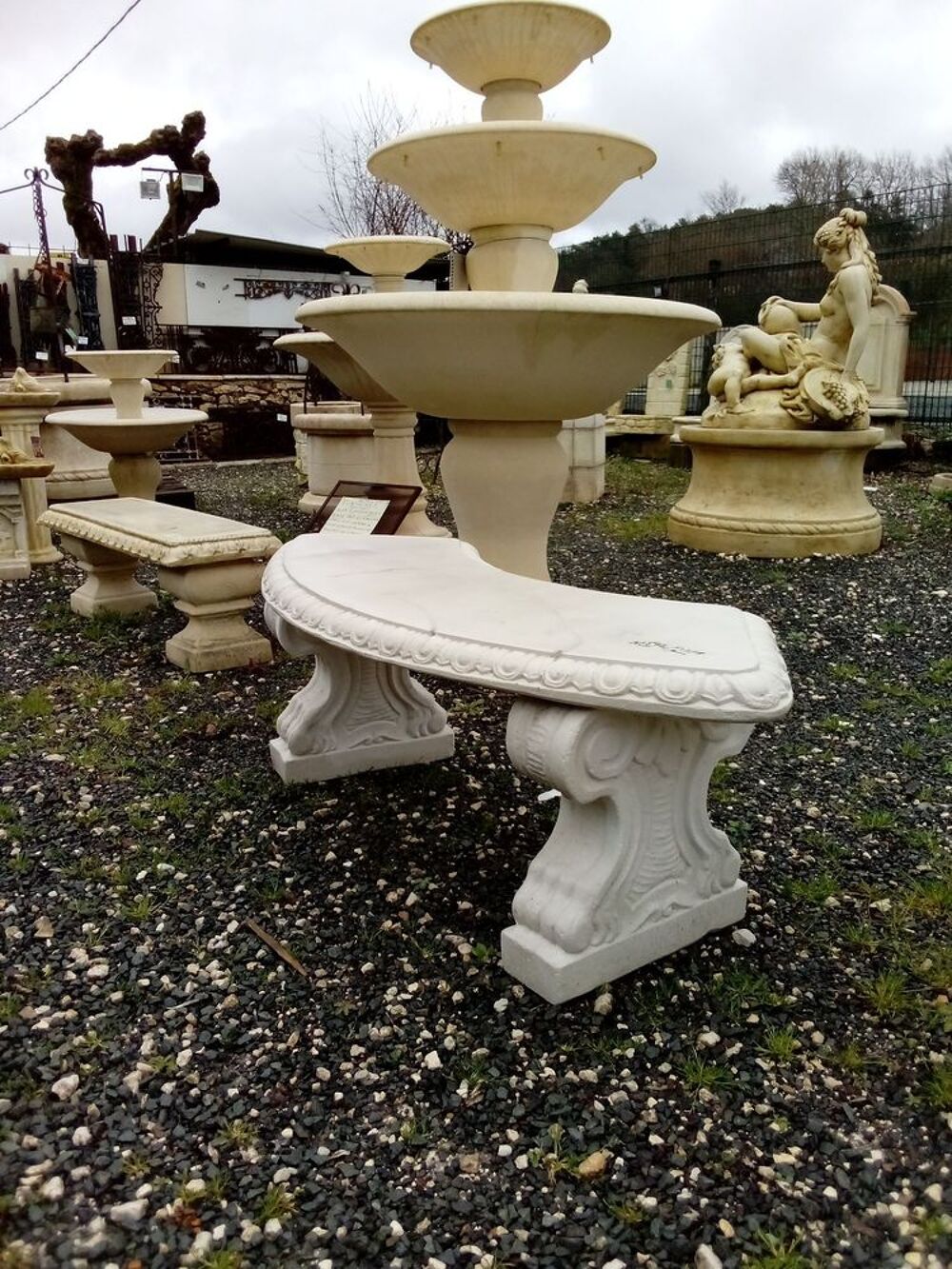 Banc en pierre Décoration