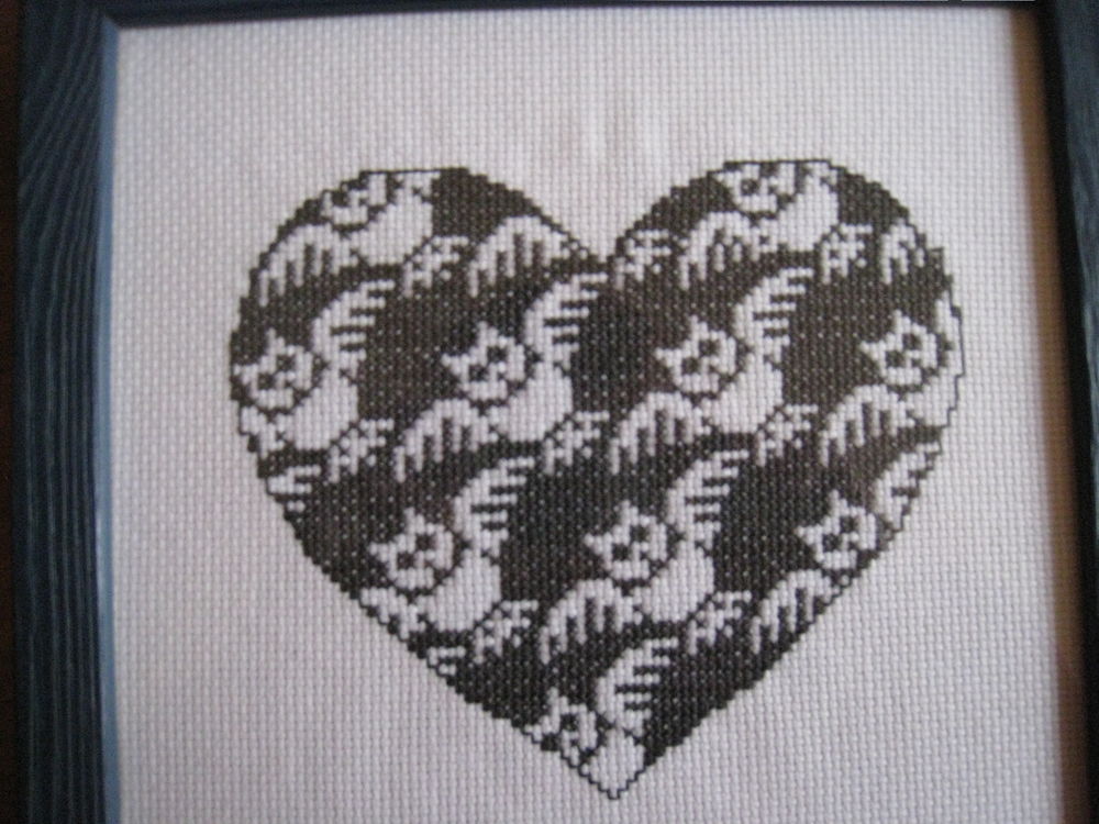Tableau broderie point de croix Décoration