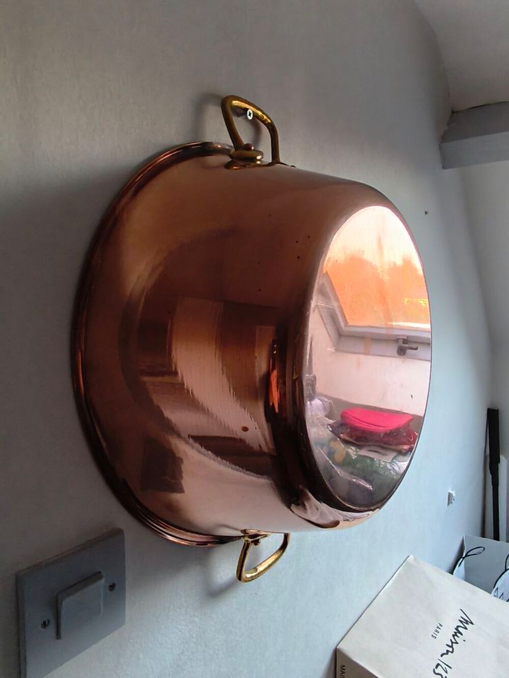 Bassine &agrave; confiture cuivre diam&egrave;tre 40 cm, Décoration