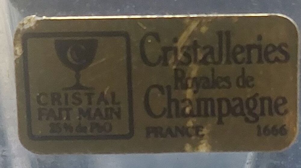 VASE "Cristalleries Royales de Champagne" Décoration