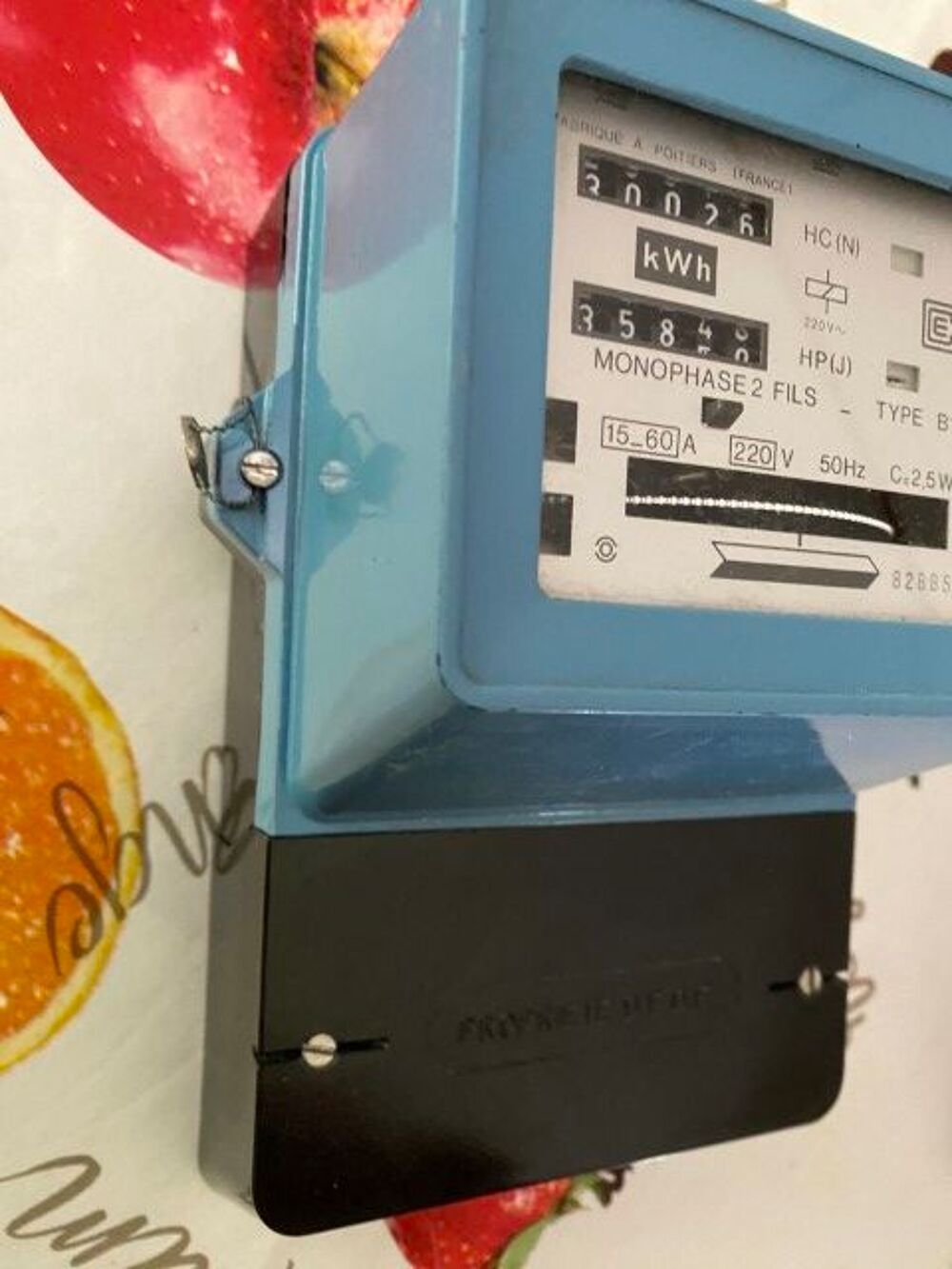 compteur &eacute;lectrique m&eacute;canique lecture jour et nuit B10C2 Bricolage