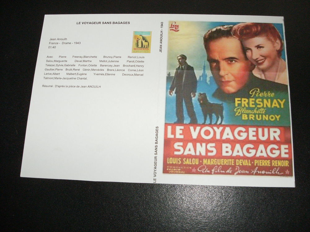 Film : " Le voyageur sans bagage " DVD et blu-ray