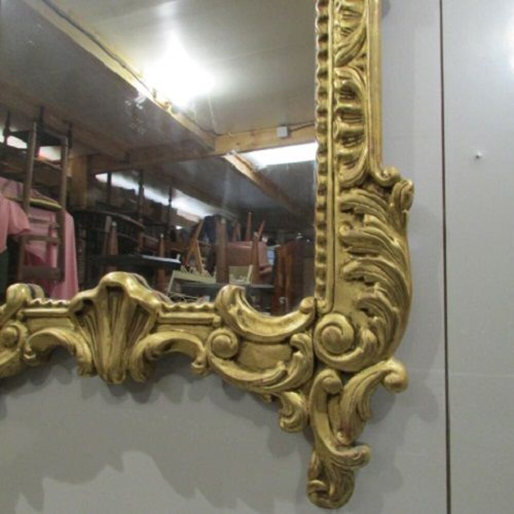 Superbe miroir en bois dor&eacute; Décoration