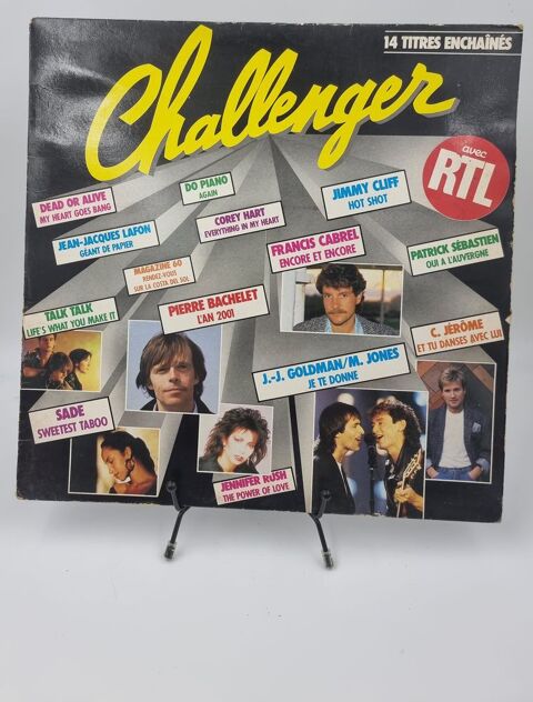 Vinyle 33 tours Challenger avec RTL : 14 Titres Encha�n�s  11 Vulbens (74)