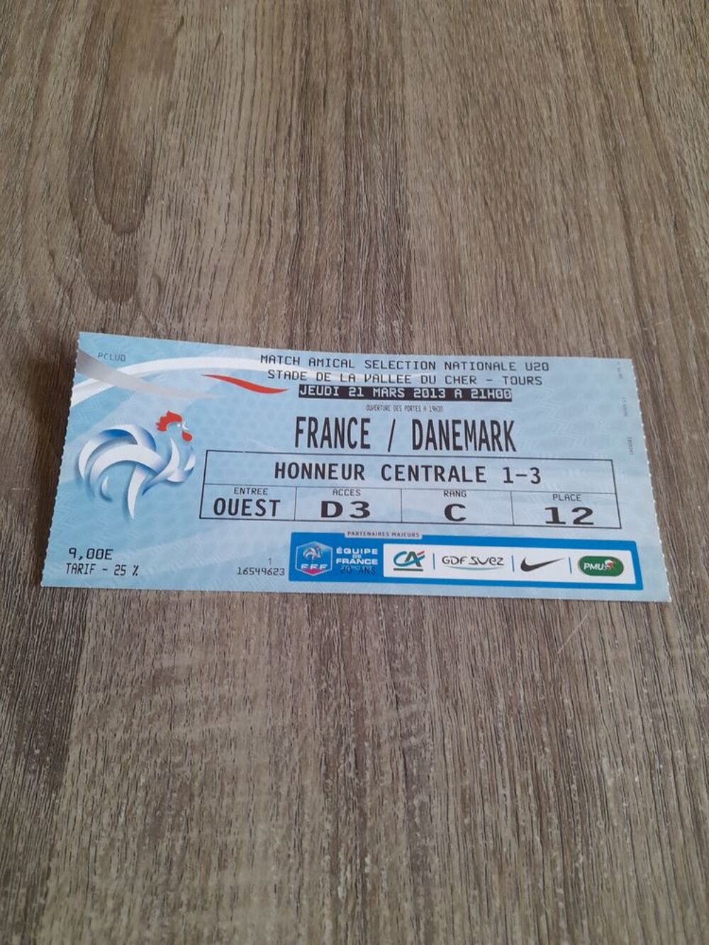 Billet de Foot - 9 