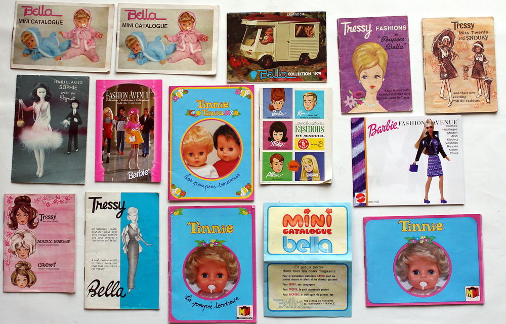 Catalogues Poup&eacute;es 1950-1980 Barbie Bella Peynet...... 