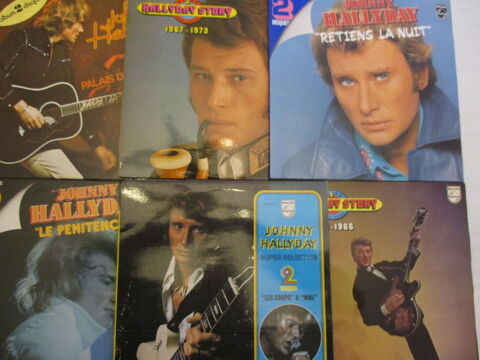 Lot de 37  vinyles 33 tours de Johnny Hallyday 230 Dole (39)