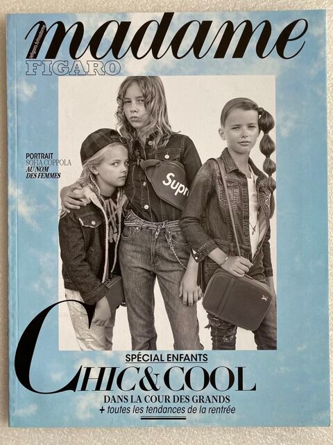 MADAME FIGARO n�22708 11/08/2017 Sp�cial enfants/ Sofia Copp 5 Jou�-l�s-Tours (37)