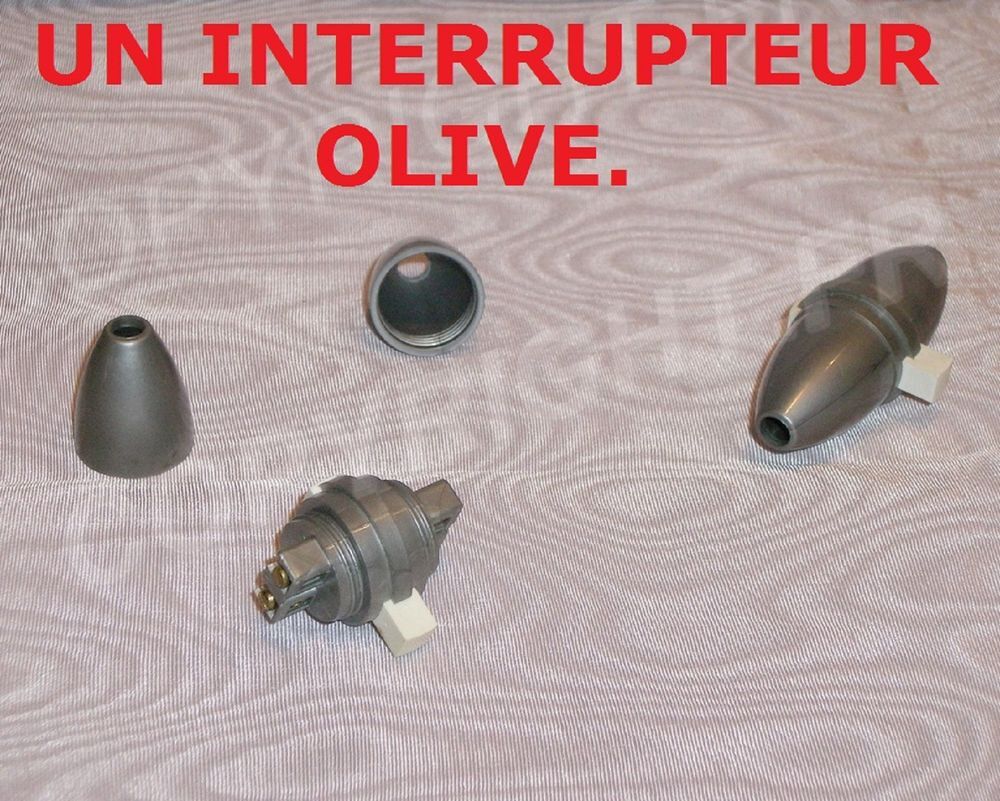 4 ANCIENS INTERRUPTEURS OLIVE COULEUR AU CHOIX ART D&Eacute;CO, LOF Bricolage