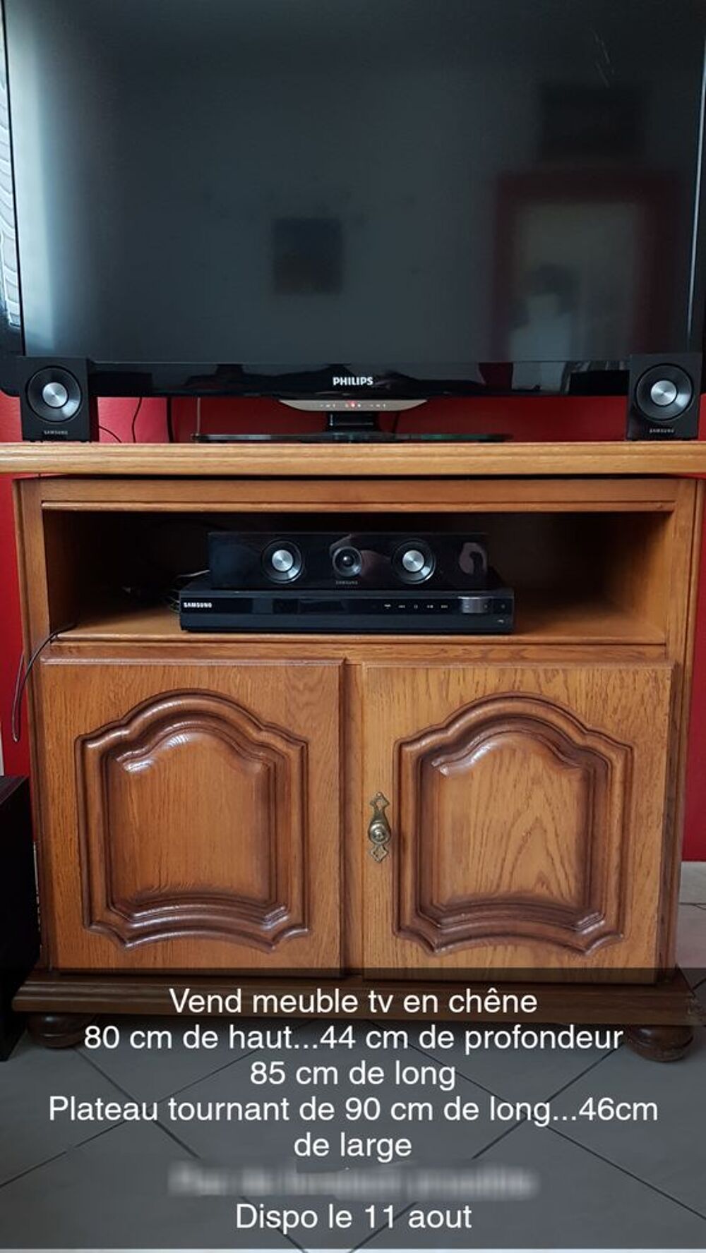 meuble tv en chene massif Meubles