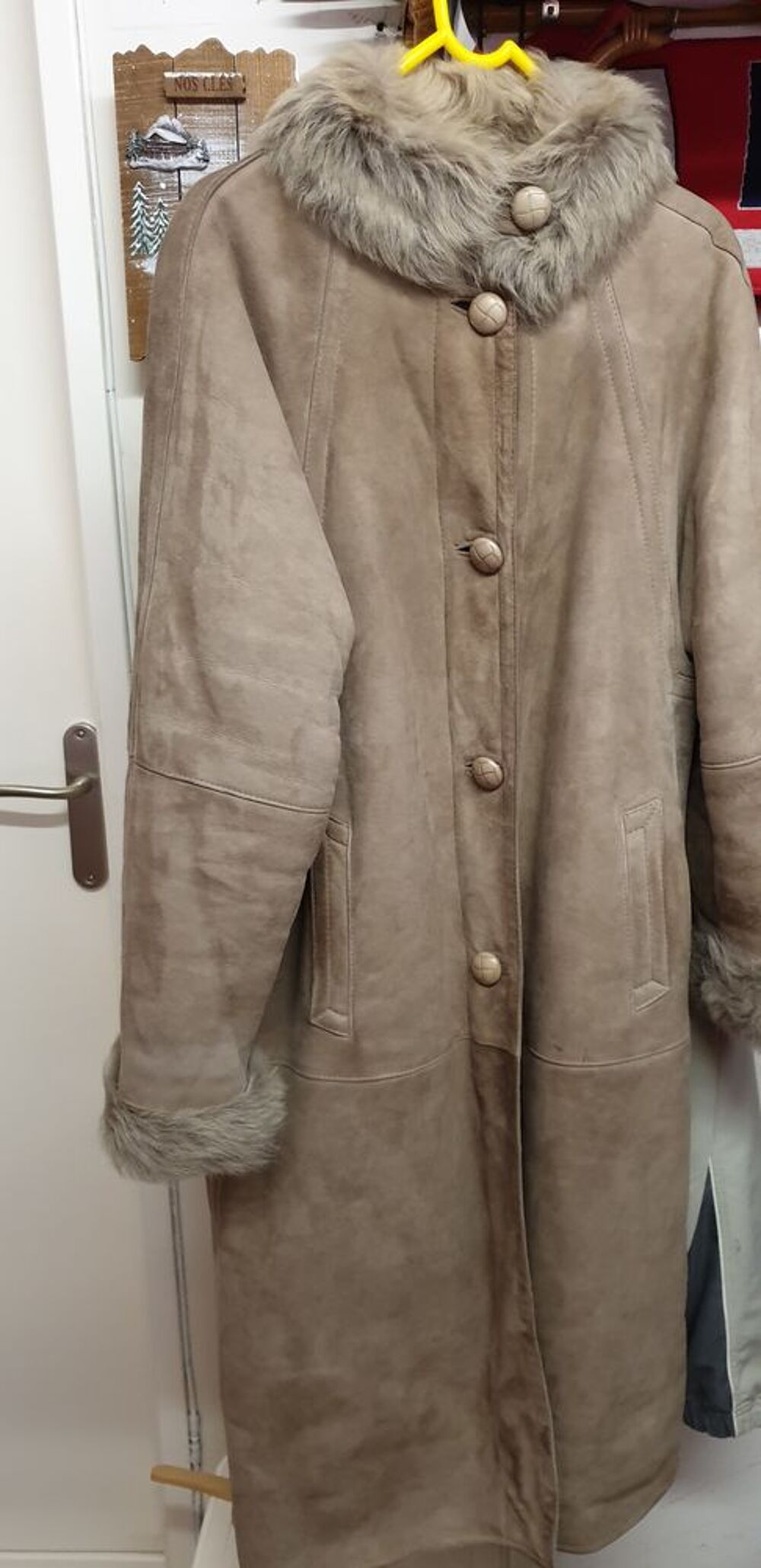 manteau peau retournée occasion