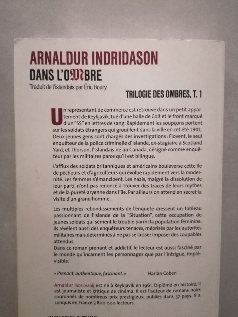 Dans l'ombre T 1 Livres et BD