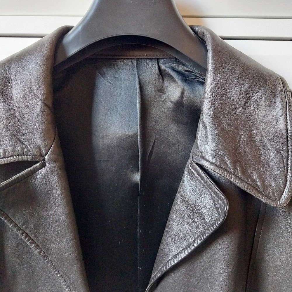 Veste cuir vintage Vtements