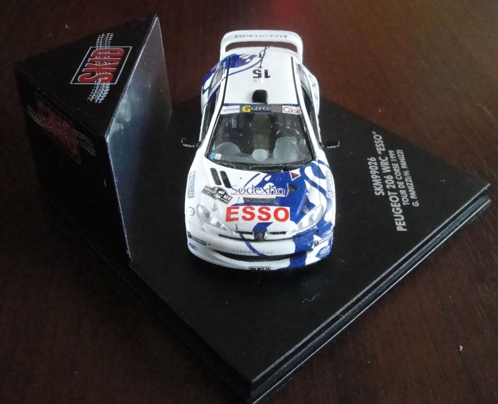 Peugeot 206 WRC Esso tour de Corse 1999 Skid 1/43 