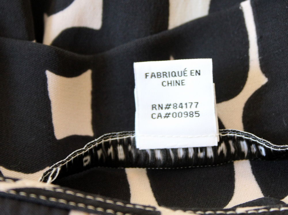 Robe soie grands zips DIANE VON FURSTENBERG T.4 Vêtements
