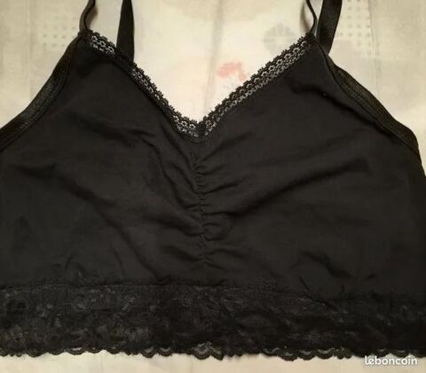 Soutien gorge noir brassi�re noire dentelle coton bio T 42 8 Domart-en-Ponthieu (80)