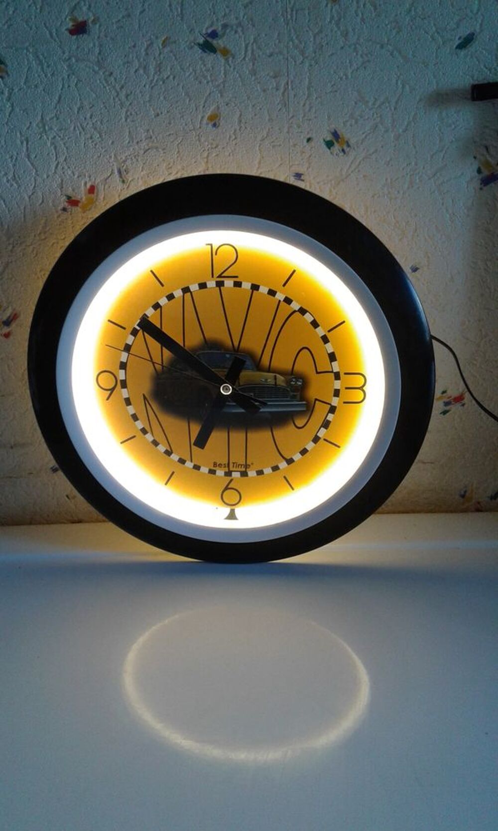 Horloge n&eacute;on lumineux Décoration