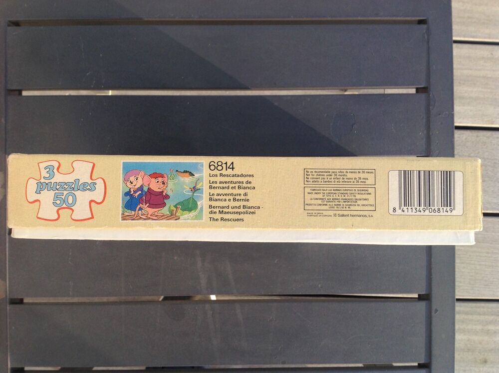 Puzzle triple 3x50 p, Educa - Disney Bernard et Bianca Jeux / jouets