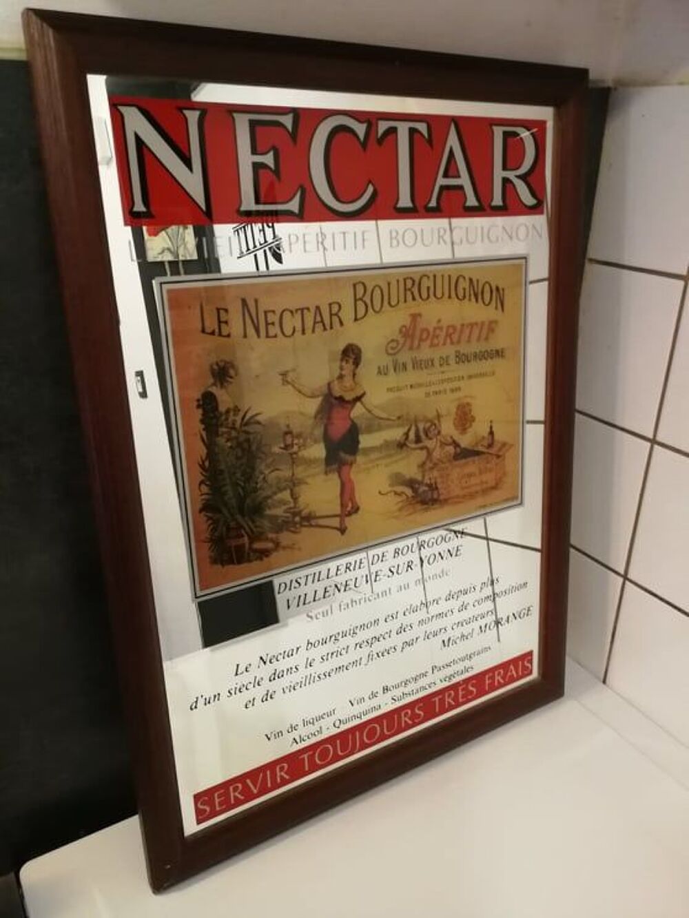 Tableau Publicit&eacute; Nectar Le viel ap&eacute;ritif bourguignon 