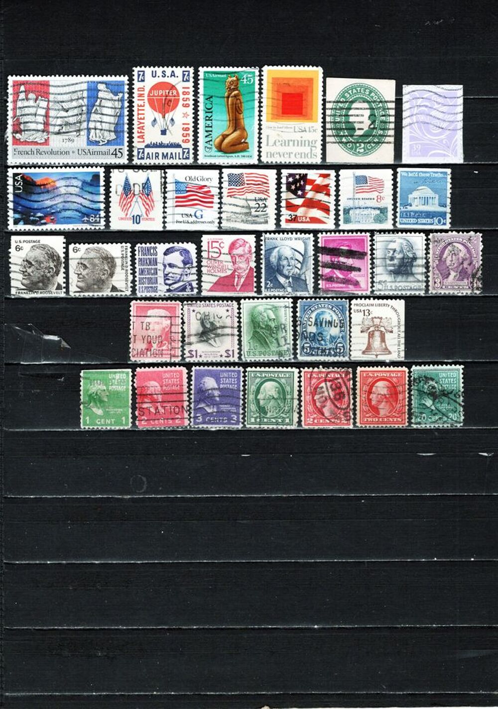 lot de 191 timbres du CONTINENT AMERICAIN 