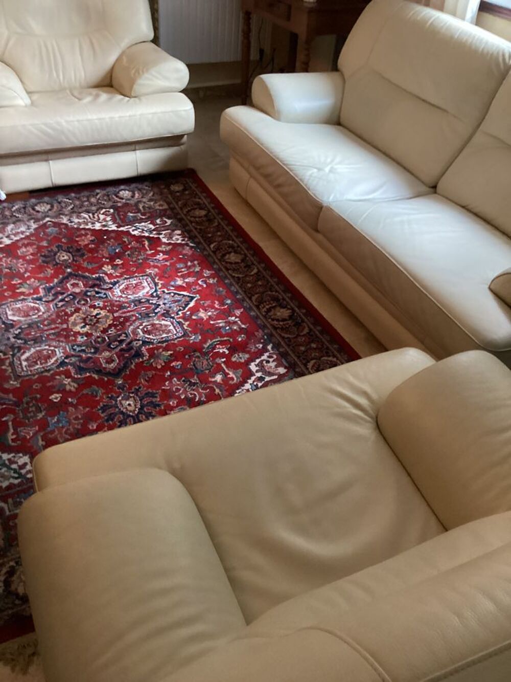 salon cuir comme neuf Meubles