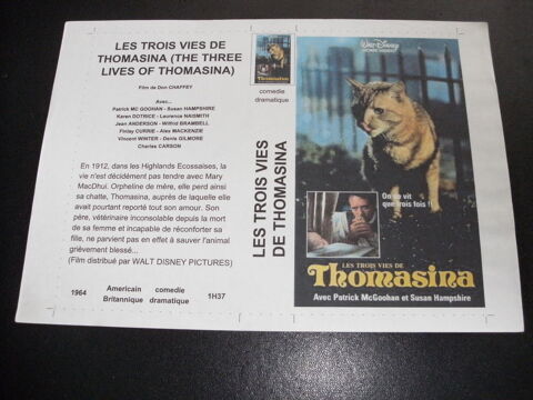 Film :   Les trois vies de Thomasina   35 Saint-M�dard-en-Jalles (33)