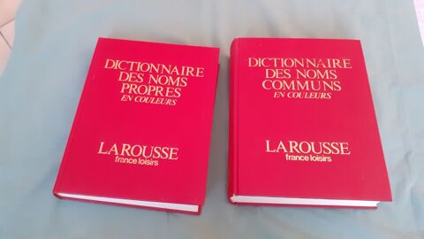 Lot de 2 dictionnaires : noms propres et noms communs Grisolles (82)