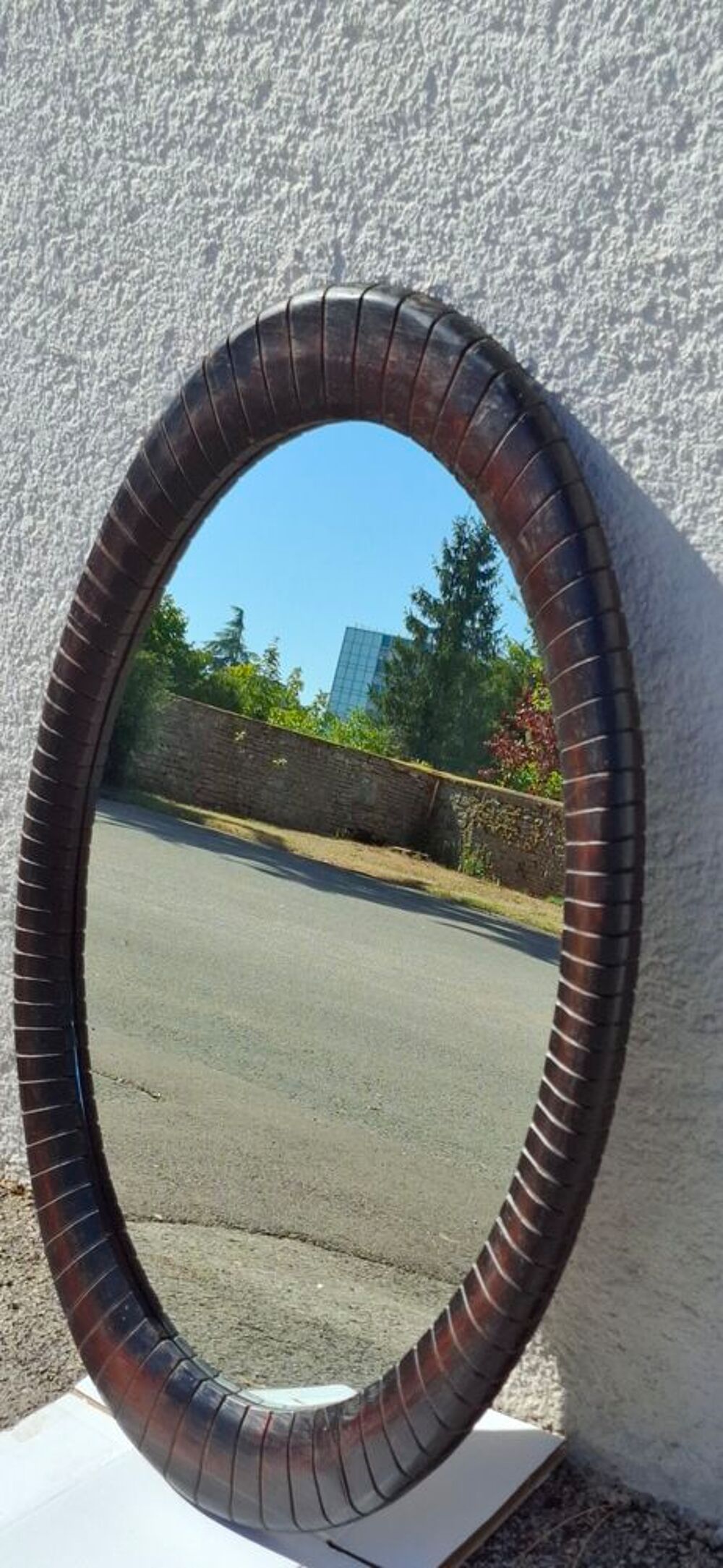 grand miroir oval styl&eacute; Décoration