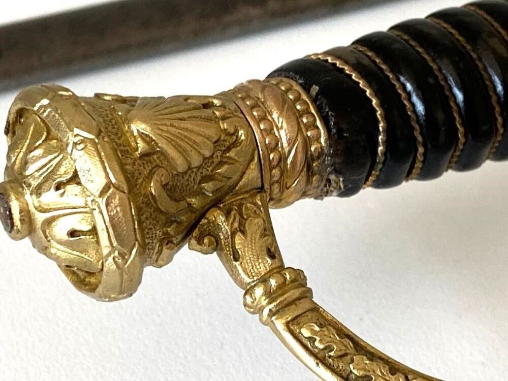 Ancienne &Eacute;p&eacute;e Collection Militaria Officier de Marine 1827 