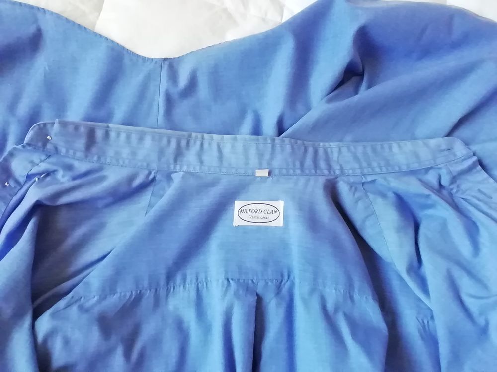 Chemise homme taille L, Milford Clan, bleu ciel Vêtements