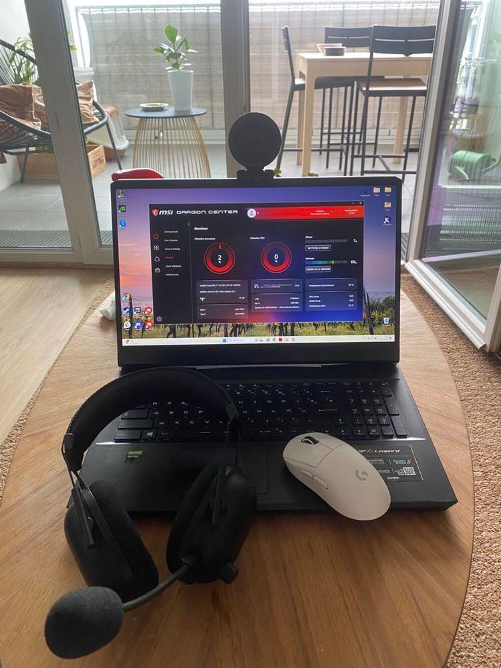 msi l&eacute;opard gp76 10ue + souris + casque + webcam Matériel informatique