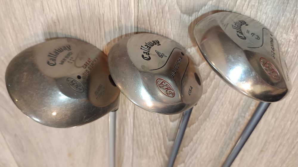 Lot Driver 11&deg; et 2 Bois 4&amp;5 de Golf Callaway Big Bertha Sports