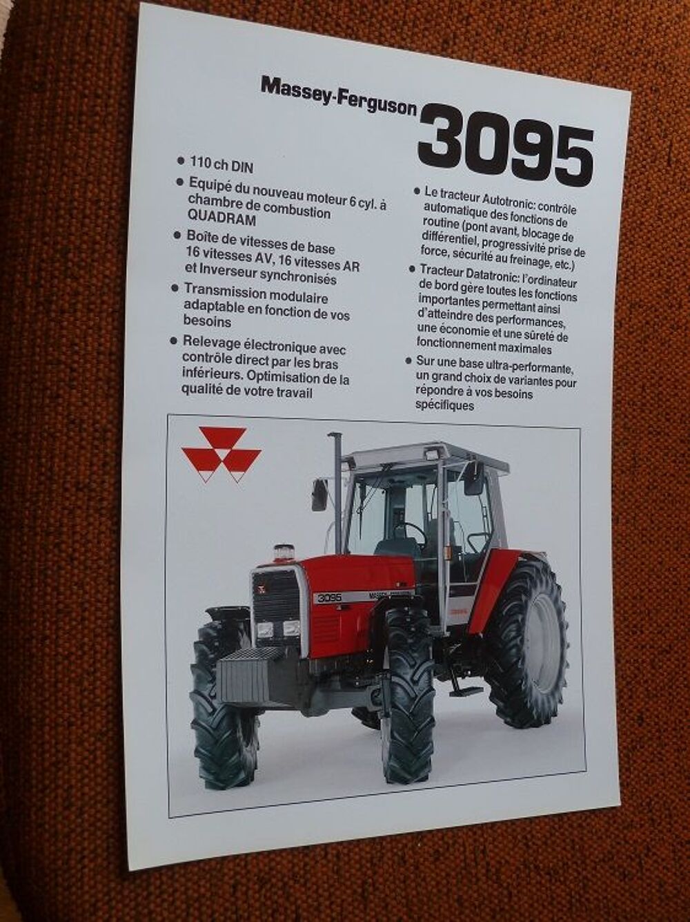 Prospectus MASSEY FERGUSON MF 3095 