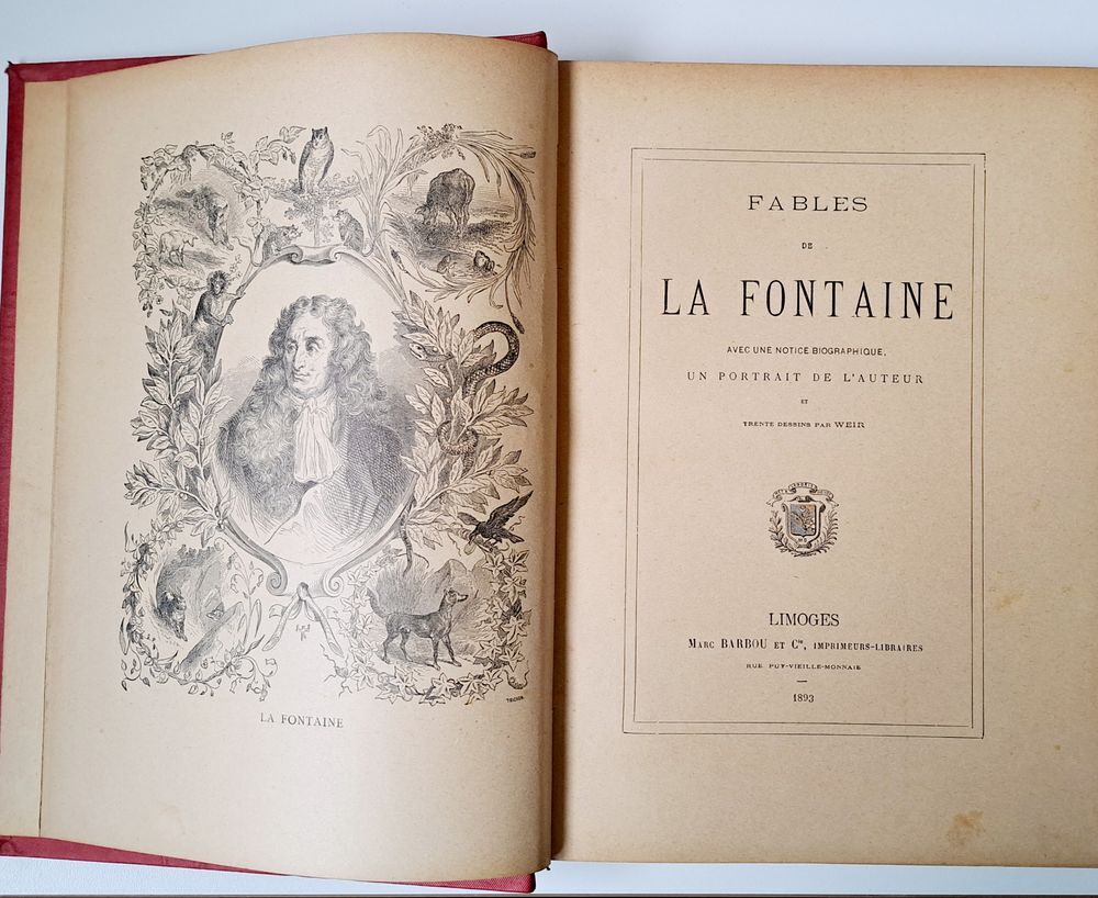 Livre ancien &quot;Les fables de La Fontaine&quot; (1893) Livres et BD