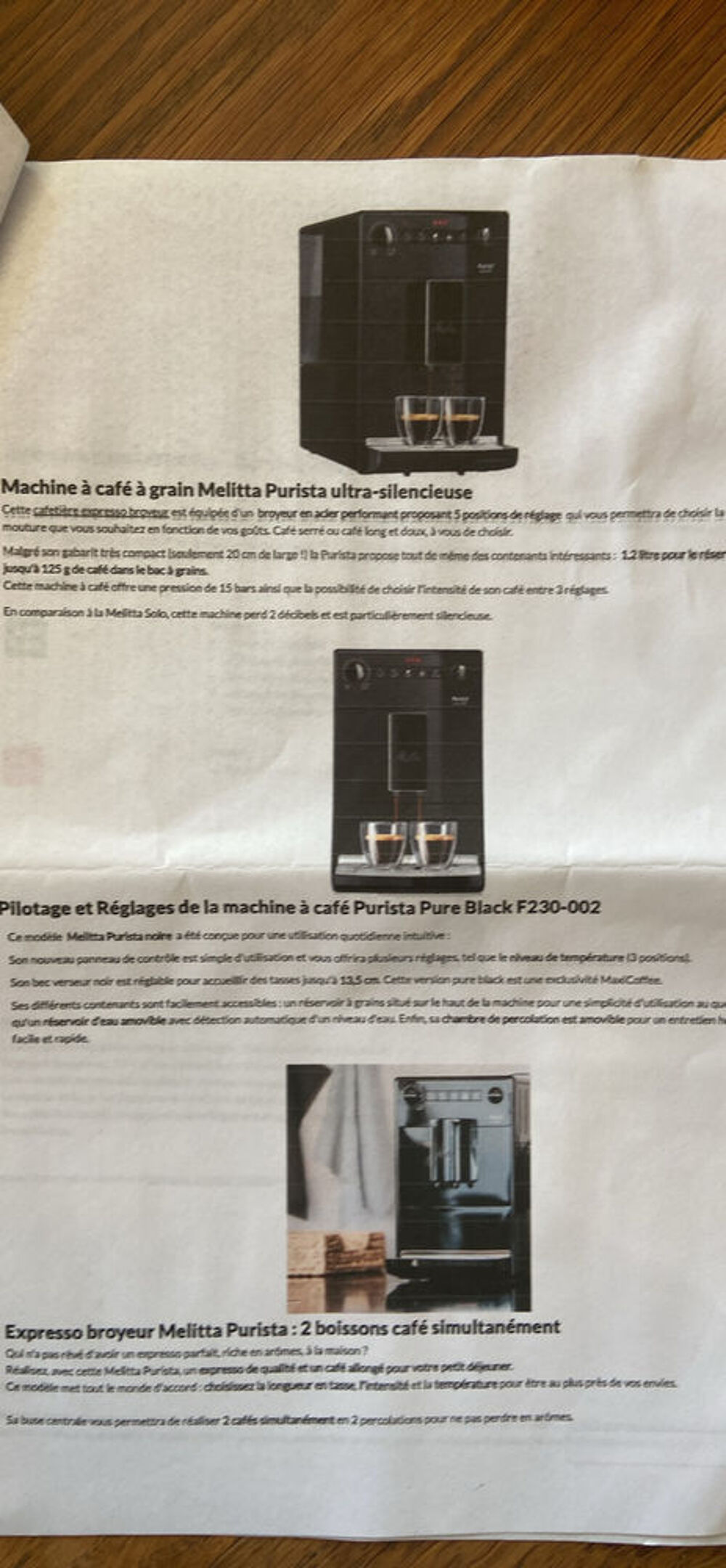 Machine Caf&eacute; &agrave; grains Electroménager