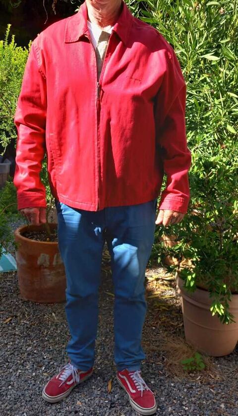 Blouson homme coton rouge Chevignon 40 Bourges (18)