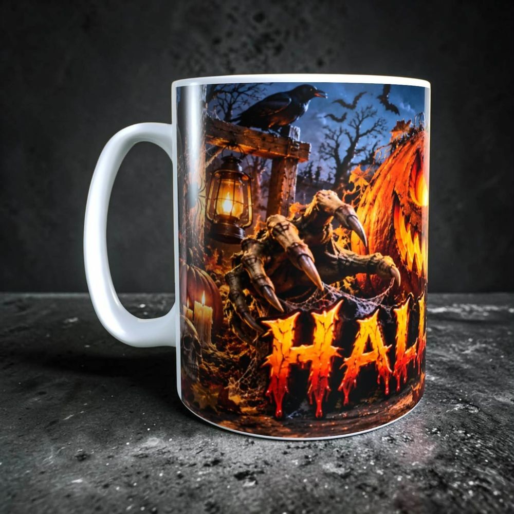 Mug citrouille Halloween, horreur Décoration
