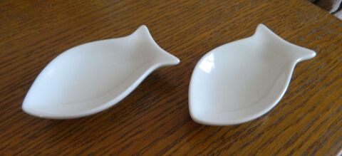 Lot de 2 coupelles forme poisson en porcelaine blanche 1 Villiers (86)