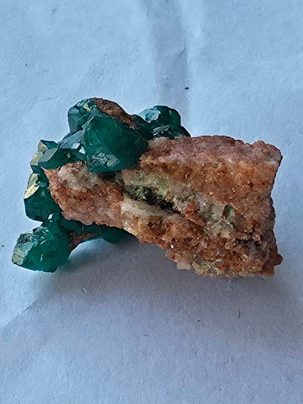 Cristaux de Dioptase Verte sur Gangue-Collection (12g) 