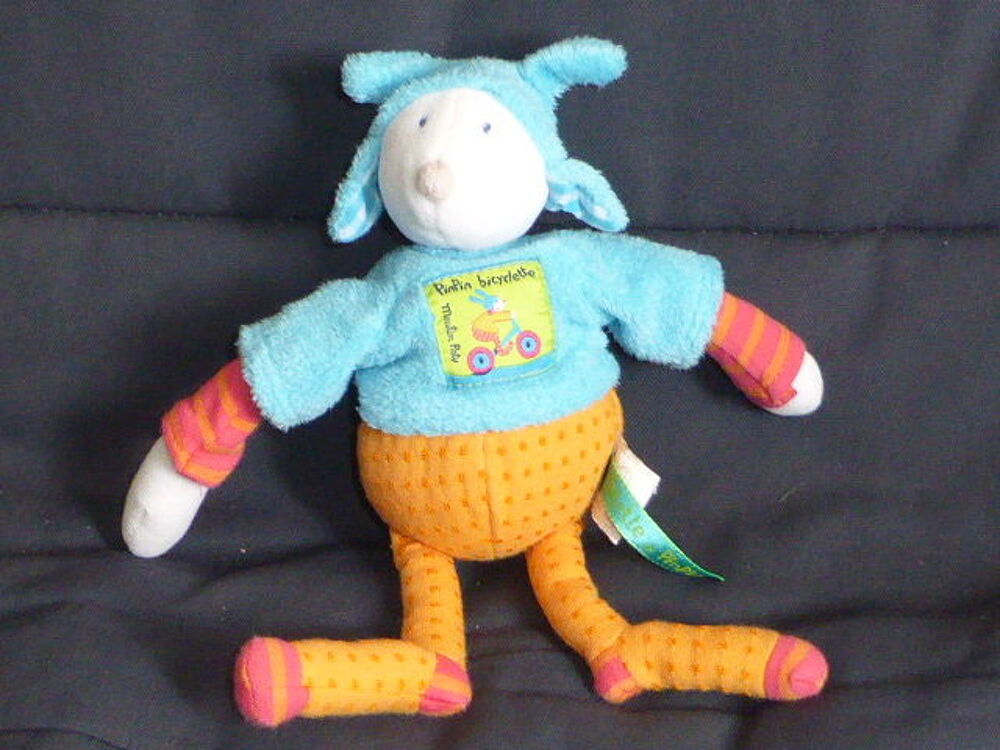 Moulin Roty doudou Pinpin Bicyclette Puériculture