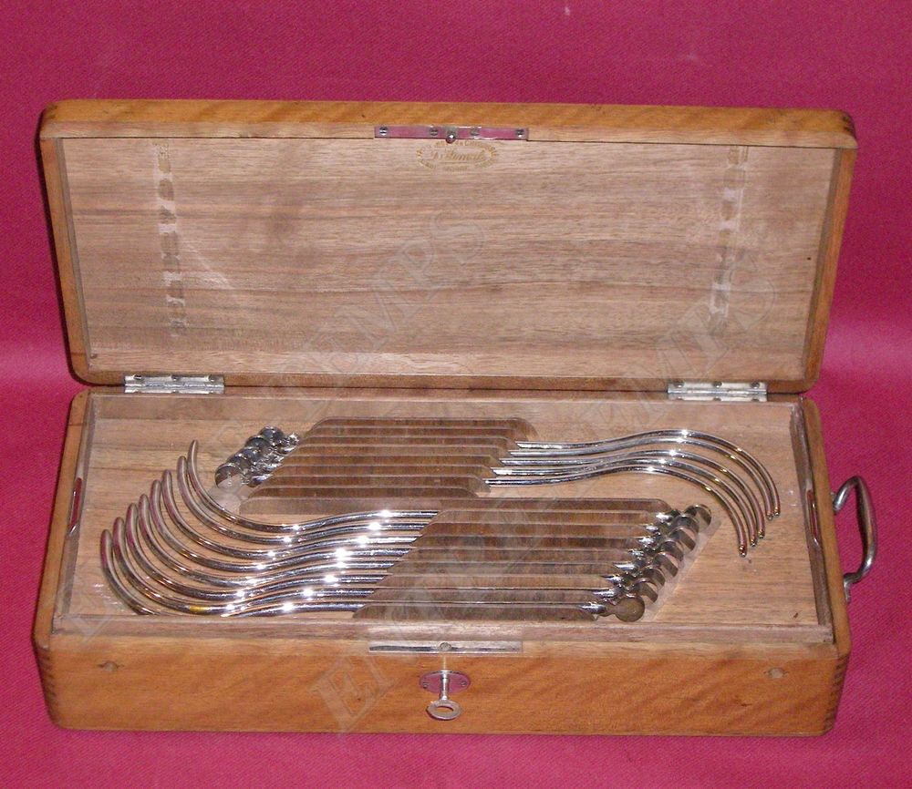 D.SIMAL COFFRET DE DILATATEURS CHIRURGIE XIX&egrave;me 