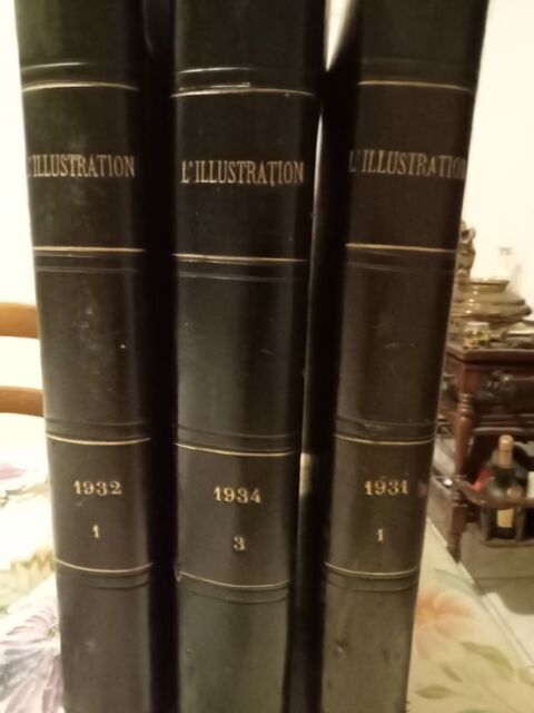   trois volume d illustration. 1931, 1932, 1934 