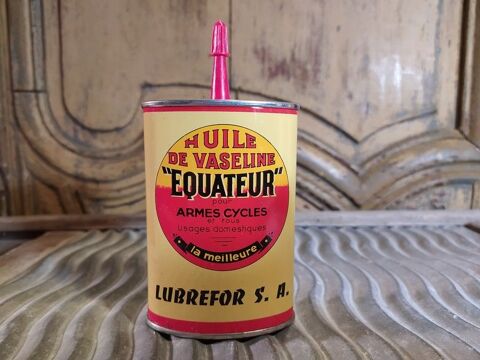 Ancien Bidon Burette Huile Equateur Automobilia 55 Loches (37)