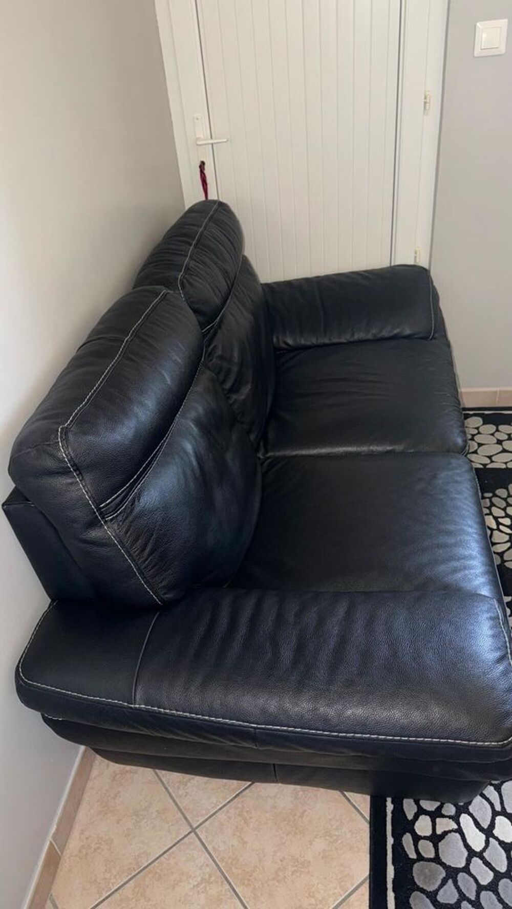 fauteuil cuir noir Meubles