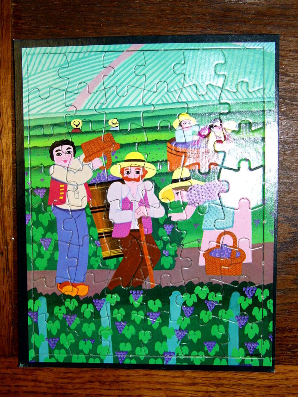 Jouet ancien puzzle publicitaire pur&eacute;e MOUSLINE deco vintage 