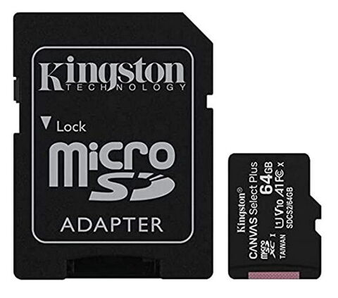 Carte mmoire micro SD 64Go Kingston avec adaptateur SD NEUF 20 Aubin (12)