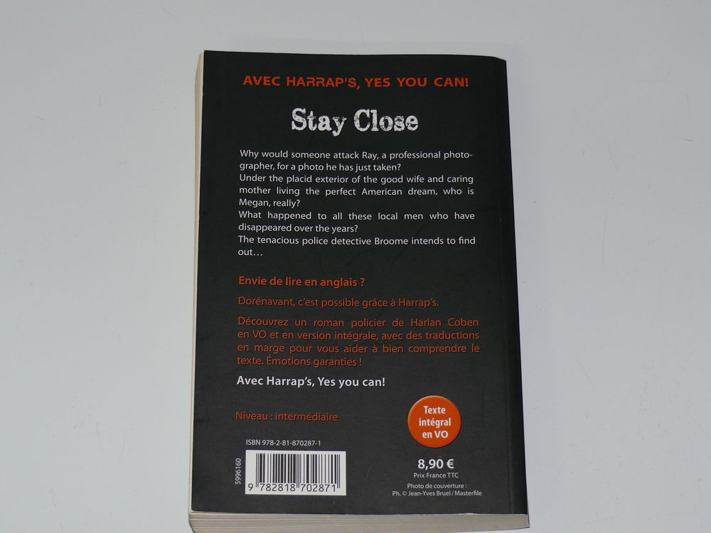 Livre: "Stay Close" (en anglais) Livres et BD