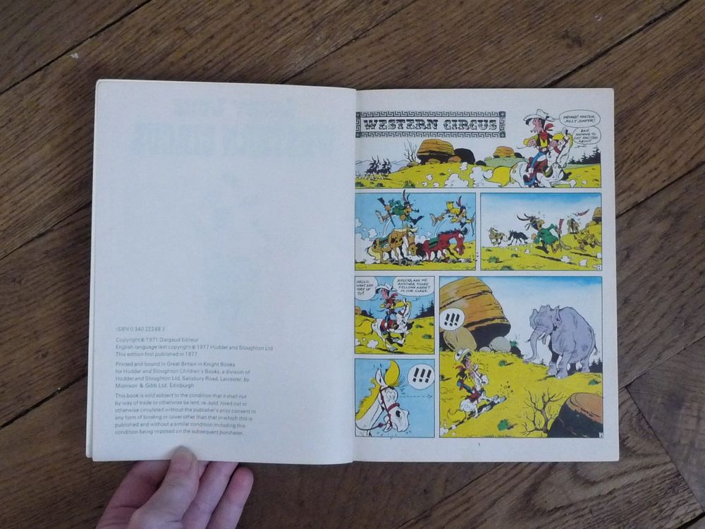 Lucky Luke- Western Circus- en Anglais- 1977- Ren&eacute; Goscinny Livres et BD